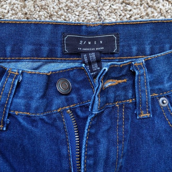 21Men Medium Blue Denim Jeans 31/32 - Picture 2 of 3